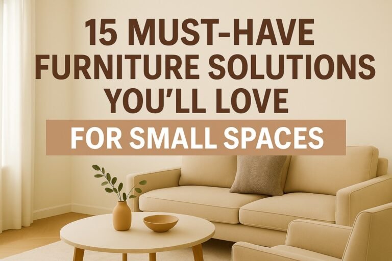 Space-saving furniture solutions for small USA apartments and compact living areas.