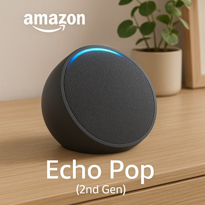 Compact smart speaker for voice control in small USA bedrooms.