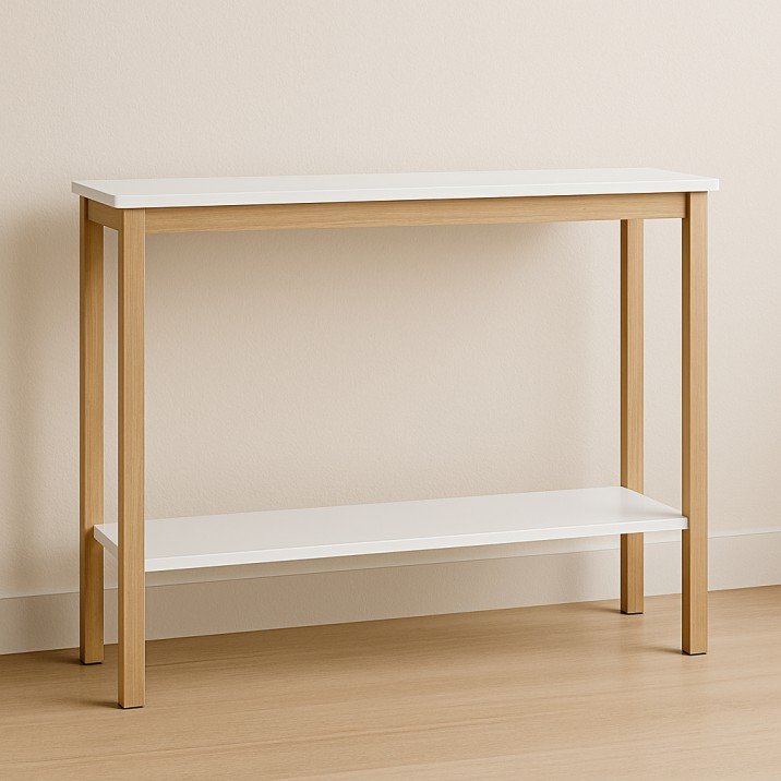 Narrow console table for small USA living rooms