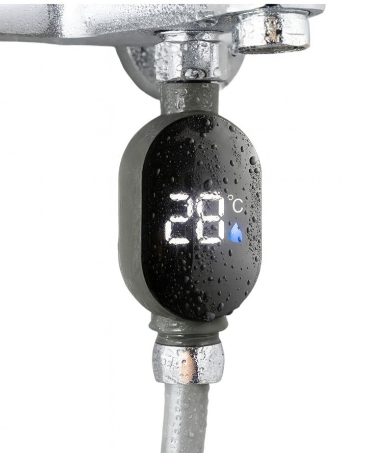 Digital shower thermometer for precise temperature control in USA apartment bathrooms